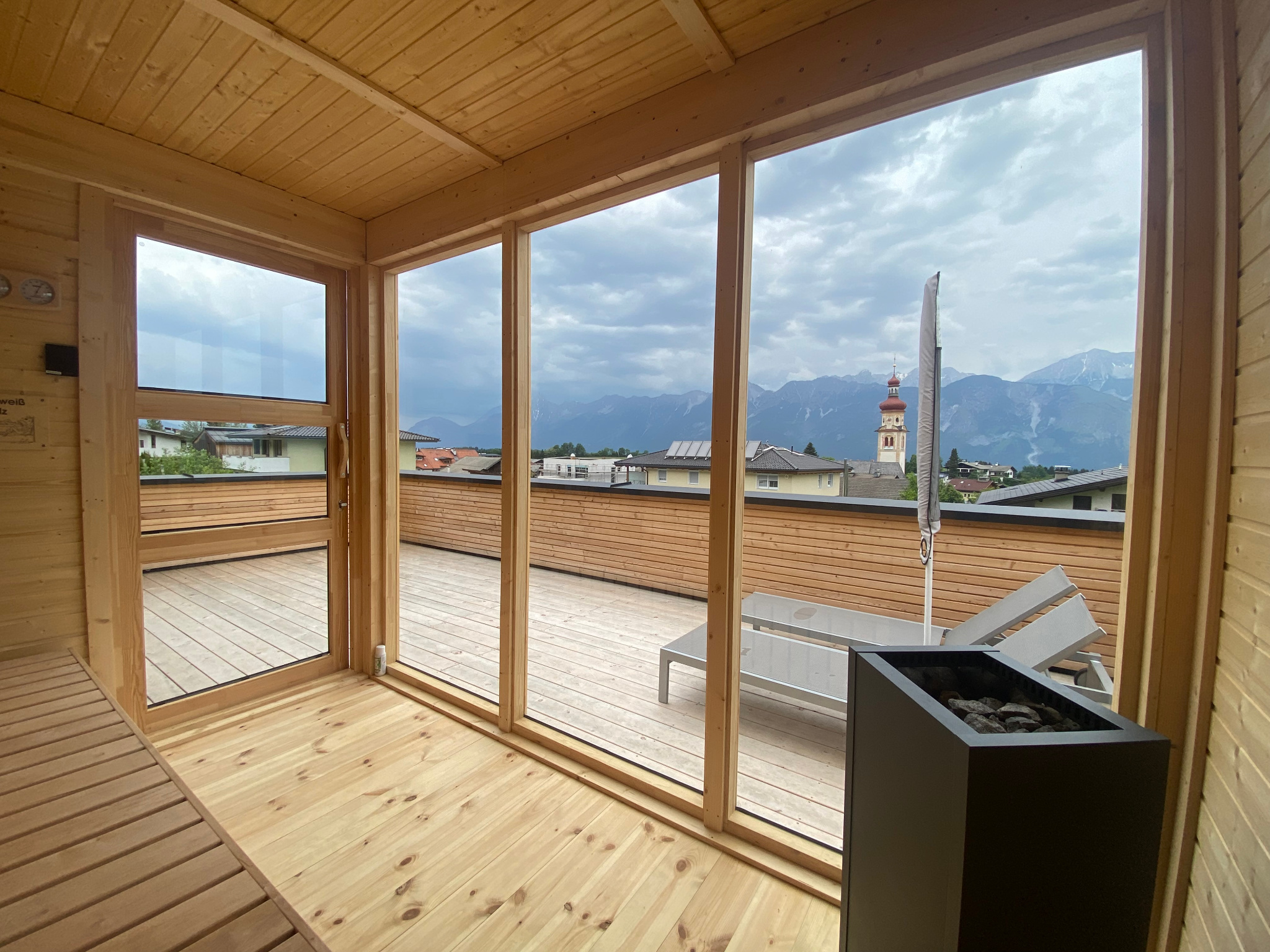 Drei – Gipfelstürmer – Sauna mit Bergblick